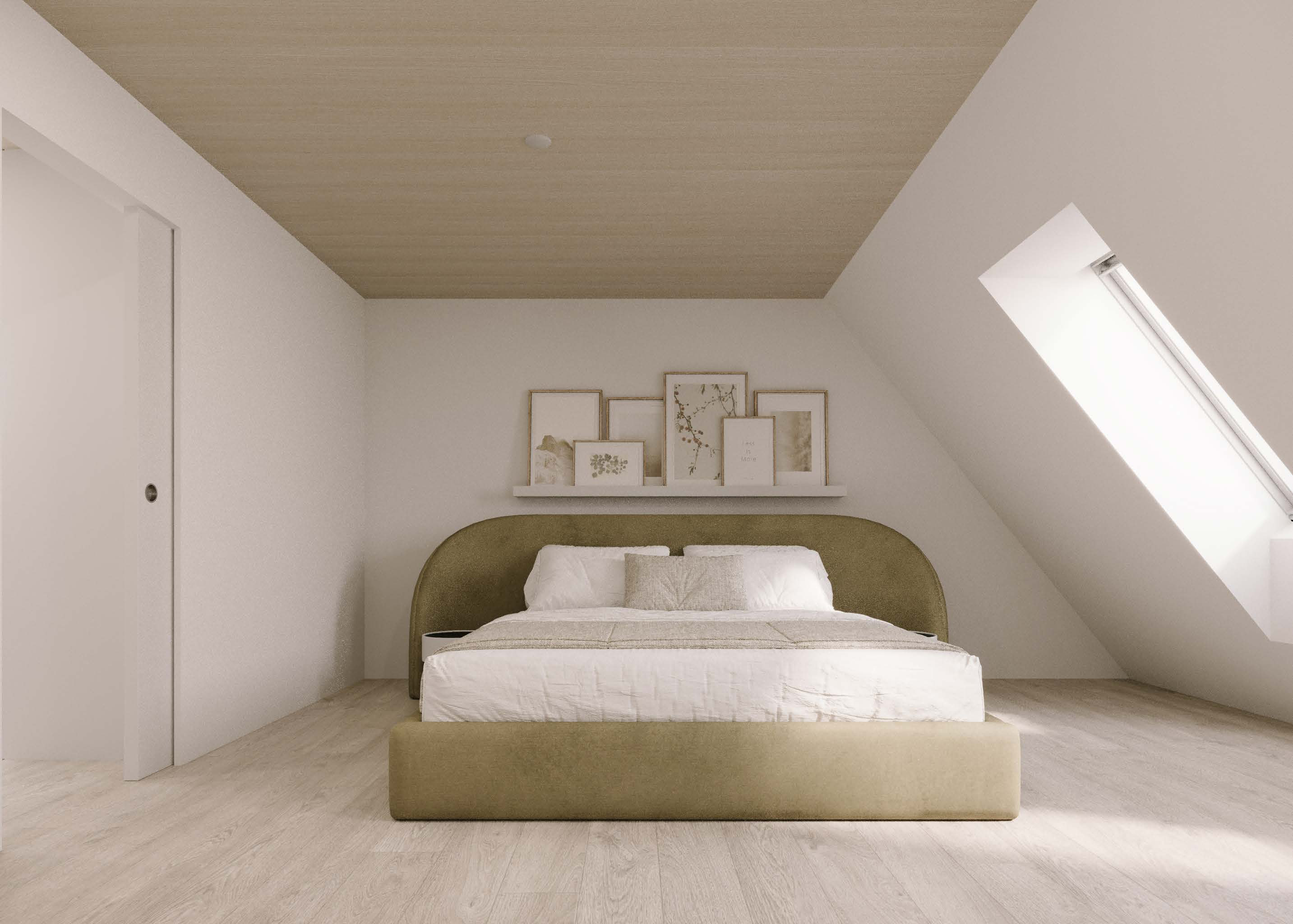 Attika Loft · Schlafzimmer unter dem Dach · Ansicht 4