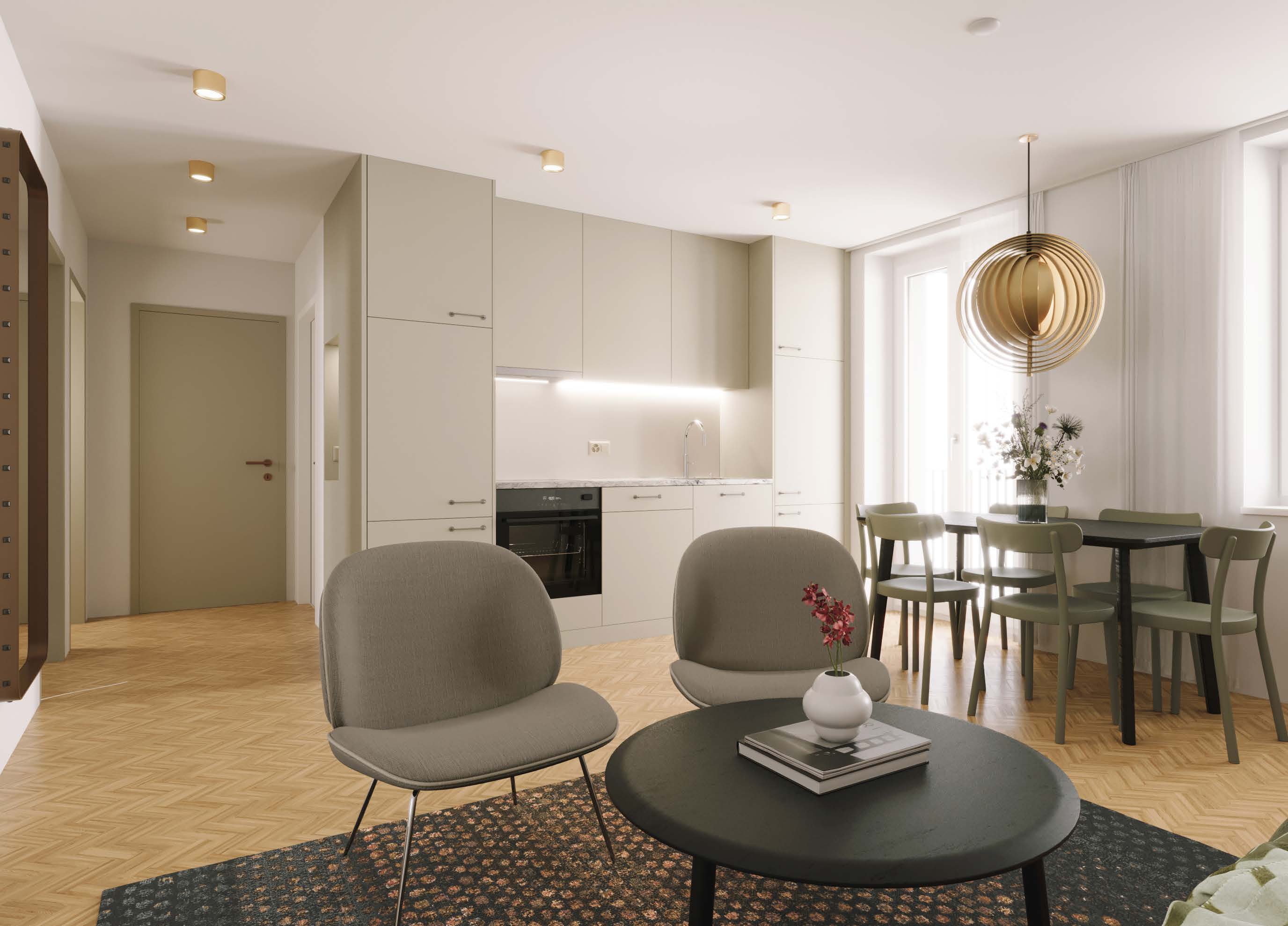4‑Zimmer Wohnung · 2. Obergeschoss · Ansicht 1